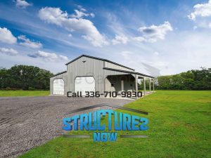 44x40x14/9 Metal Horse Barn