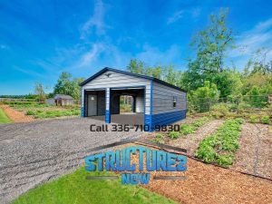 22x25x9 Custom Metal Garage