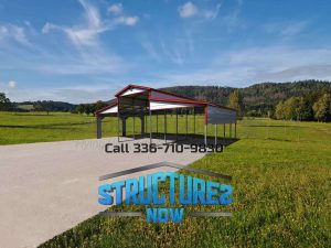 32x20x12/8 Barn-Style Carport