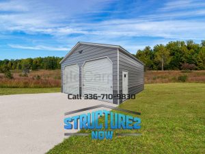 24x25x11 Double Metal Garage