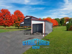 32x20x12/8 Barn-Style Carport