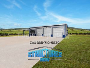 54x60x14/10/8 Custom Metal Garage