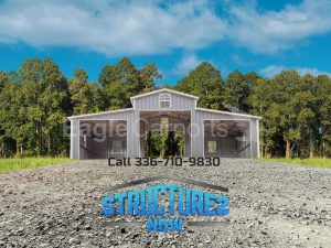 36x20x13/8 Metal Horse Barn