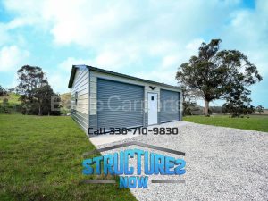 24x25x19 Double Metal Garage