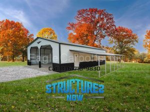 40x40x10/6 Garage with Lean-To