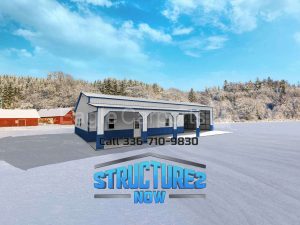48x70x12/9/8 Custom Metal Garage